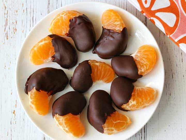 Chocolate dipped oranges