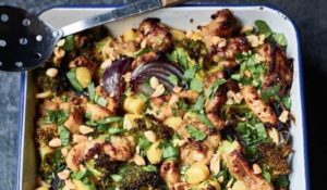 One Pan Peanut Chicken