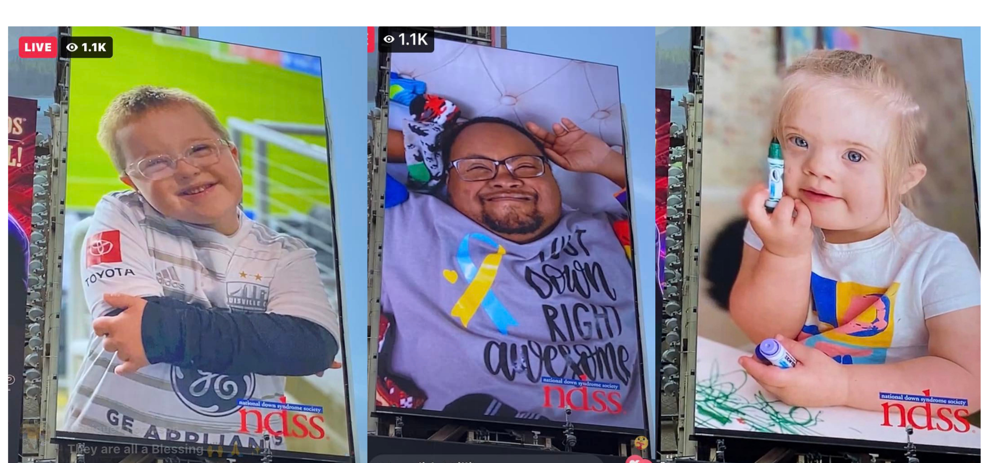 individuals with down syndrome in times square